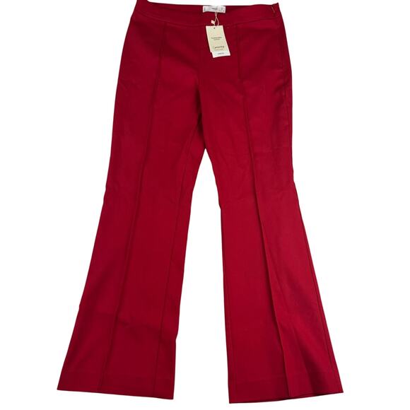 Mango MNG Pintuck Tailored Flare Pants - Size 8 - NWT - Picture 1 of 7